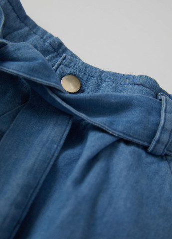 Светло-голубые кэжуал демисезонные зауженные брюки DeFacto