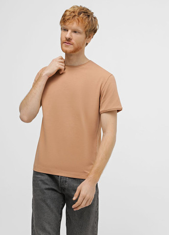 Светло-коричневая футболка Promin