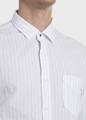 Белая кэжуал рубашка в полоску Replay