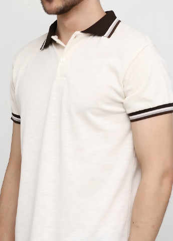 Молочная футболка-поло для мужчин Chiarotex однотонная