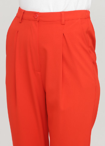 Красные кэжуал демисезонные зауженные, укороченные брюки Berna
