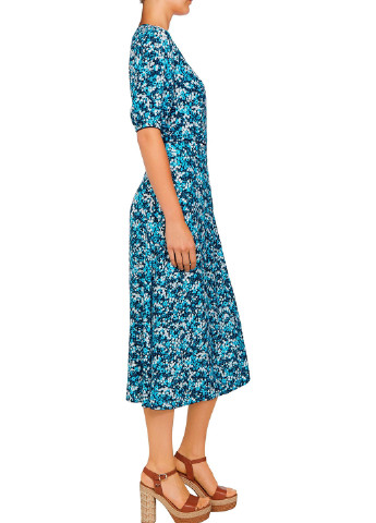 Синя кежуал сукня на запах Tommy Hilfiger з малюнком