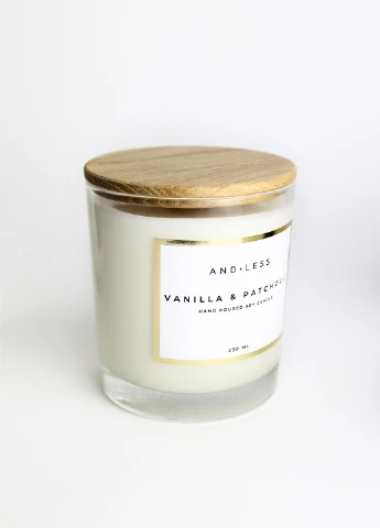 Ароматическая соевая свеча "Ваниль и Пачули"" Andless Aroma Soy Candle Vanilla & Patchouli (254797736)