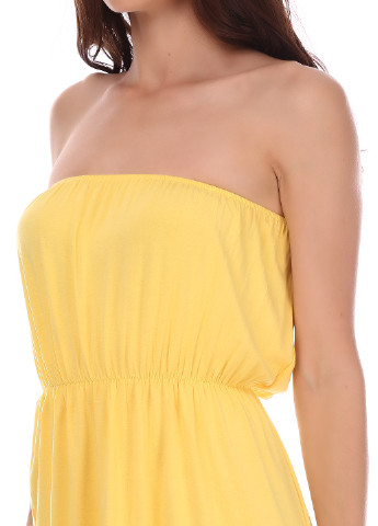 Желтое кэжуал платье Mambo