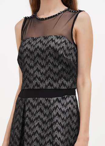 Серое кэжуал платье Ciolla с геометрическим узором