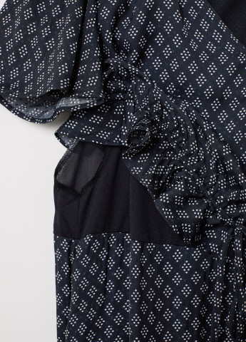 Чорно-білий кежуал сукня для годуючих H&M однотонна