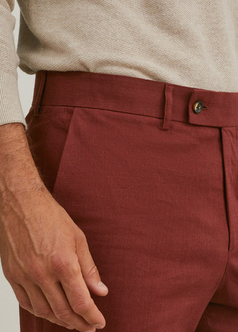 Коричневые кэжуал демисезонные прямые, классические брюки C&A