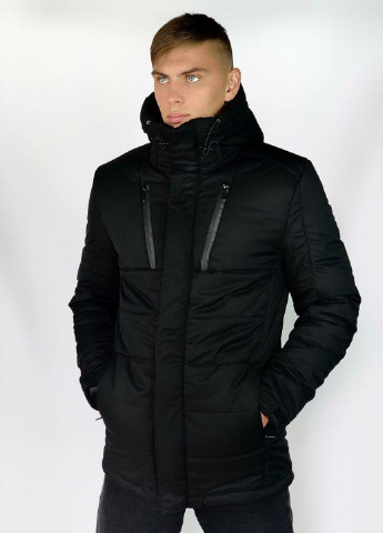 Черная зимняя зимняя куртка everest черная Intruder