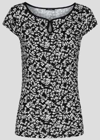 Черно-белая летняя футболка Orsay