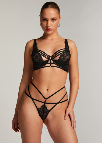 Чёрный бюстгальтер Hunkemoller с косточками полиамид