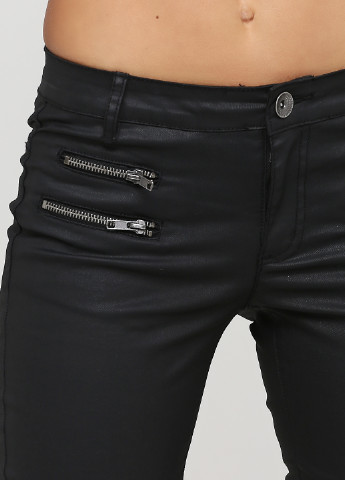 Черные кэжуал демисезонные брюки Heine