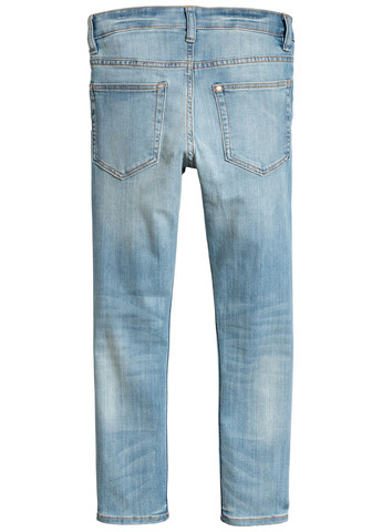 Голубые демисезонные слим джинсы H&M
