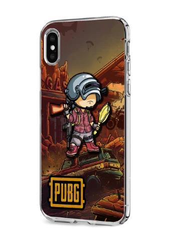Чехол силиконовый Apple Iphone X Пубг Пабг (Pubg) (6129-1710) MobiPrint (219559027)