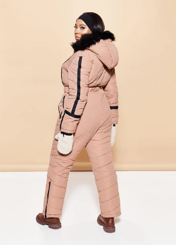 Комбинезон Missguided однотонный бежевый спортивный