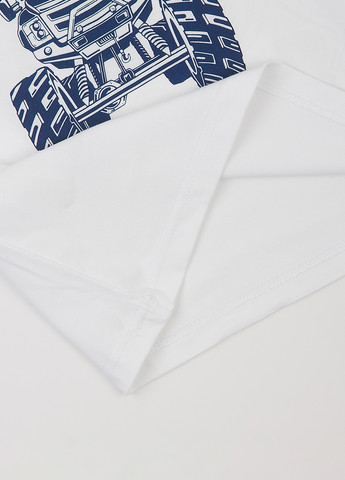 Белая летняя футболка Garnamama