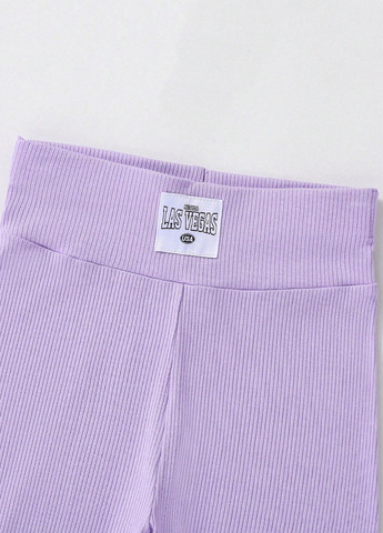 Сиреневый летний комплект (топ, шорты) SHEIN