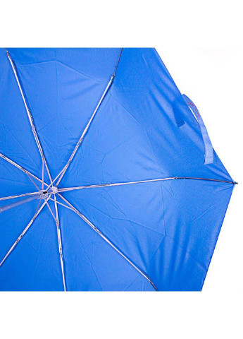 Голубой складной зонт механический 97 см Happy Rain (197762057)