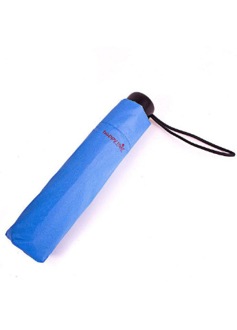 Голубой складной зонт механический 97 см Happy Rain (197762057)