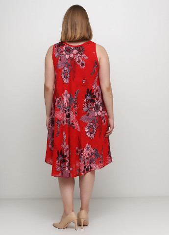 Червона кежуал сукня а-силует Made in Italy з квітковим принтом