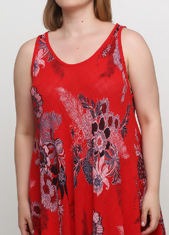 Червона кежуал сукня а-силует Made in Italy з квітковим принтом