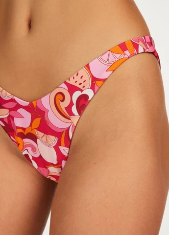 Цветные купальные трусики-плавки с абстрактным узором Hunkemoller