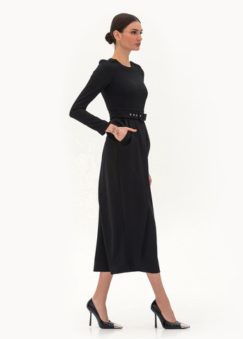 Черное кэжуал платье футляр BGL однотонное