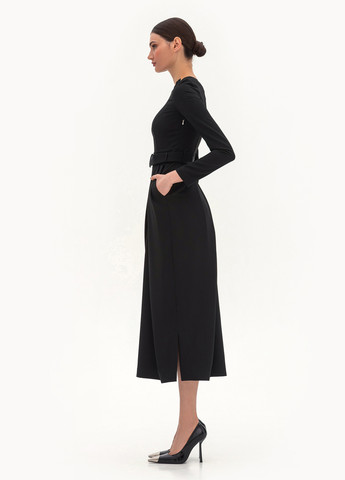 Черное кэжуал платье футляр BGL однотонное