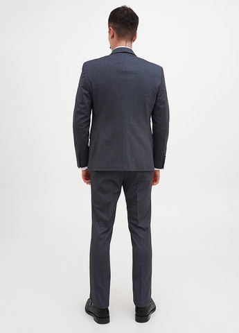 Серо-синий демисезонный костюм (пиджак, брюки) брючный Federico Cavallini
