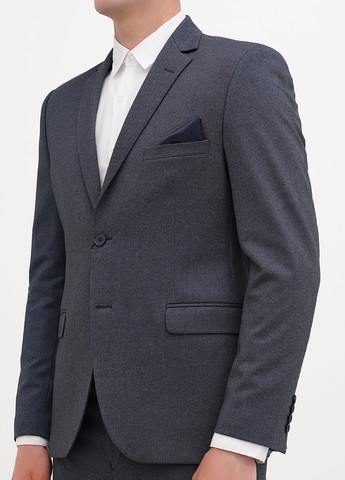 Серо-синий демисезонный костюм (пиджак, брюки) брючный Federico Cavallini