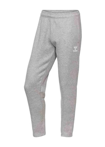 Серые спортивные демисезонные зауженные брюки Hummel