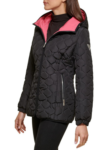 Чорна демісезонна куртка Guess