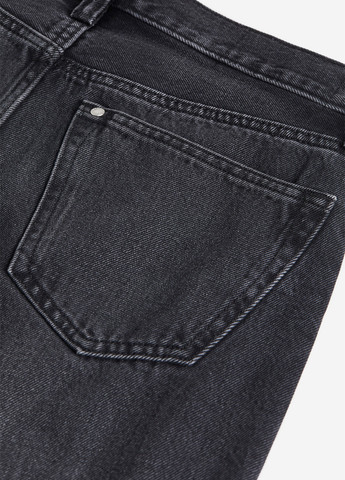 Черные демисезонные прямые джинсы H&M