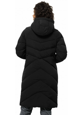 Черный зимний Пуховик Jack Wolfskin