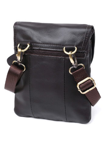 Мужская кожаная сумка через плечо 18х21х6 см Vintage (253491272)