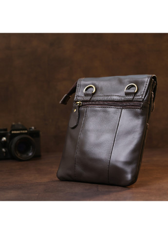 Мужская кожаная сумка через плечо 18х21х6 см Vintage (253491272)