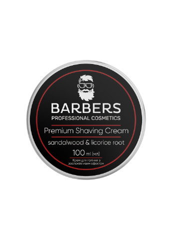 Крем для бритья с успокаивающим эффектом Sandalwood-Licorice Root 100 мл Barbers (252845254)