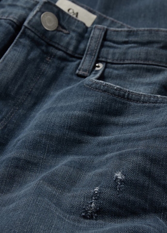 Серо-синие демисезонные зауженные джинсы C&A
