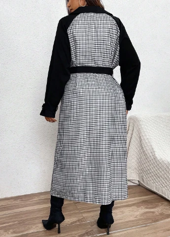Плащ SHEIN на гудзиках демісезон (330776152)