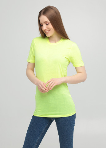Кислотно-зеленая летняя футболка Brave Soul
