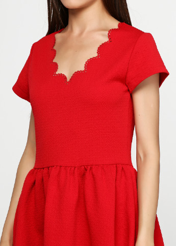 Красное кэжуал платье Dina be by Francesca's с геометрическим узором