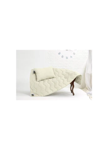 Ковдра Набір шовковий №1689 Eco Light Creamy Ковдра 172х205 + подушка (2200002657020) Mirson (254072248)