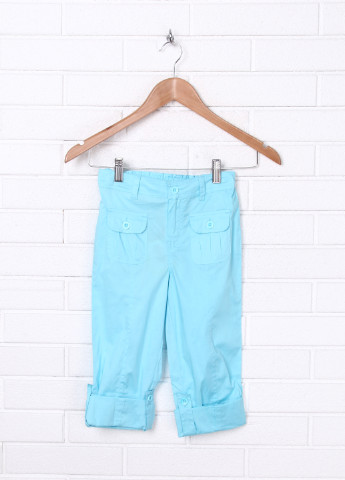 Голубые кэжуал летние прямые брюки Lemani