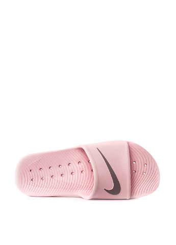 Розовые шлепанцы Nike с логотипом