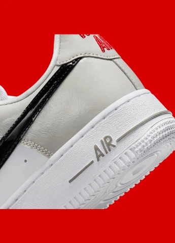 Кросівки Air Force 1 Low "Patent Swoosh" DQ7570-001 Nike Air Force 1 Low "Patent Swoosh" комбіновані демісезони (317262819)