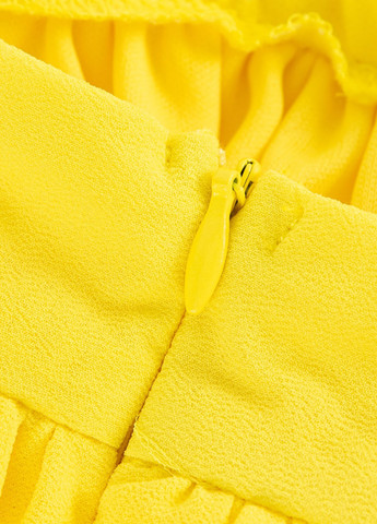 Жовтий кежуал, вечірня сукня з відкритою спиною SHEIN однотонна