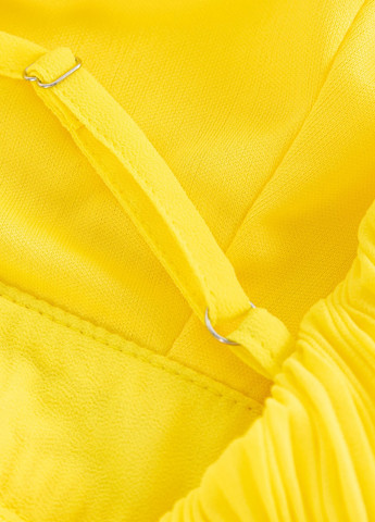 Жовтий кежуал, вечірня сукня з відкритою спиною SHEIN однотонна