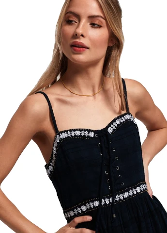 Летний женский сарафан Superdry в клеточку