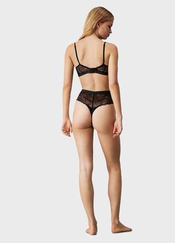 Чёрный бюстгальтер Calvin Klein без косточек полиамид