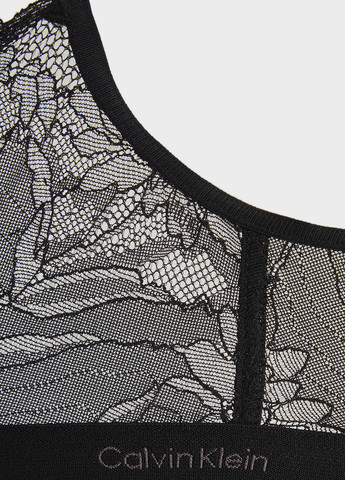 Чёрный бюстгальтер Calvin Klein без косточек полиамид