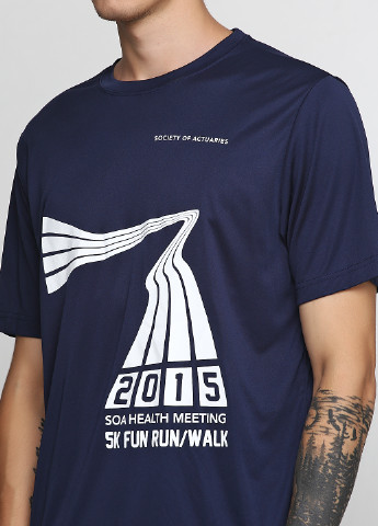 Темно-синяя летняя футболка SPORT TEK
